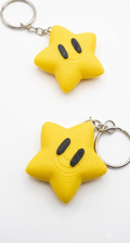 Mario Star Keychain